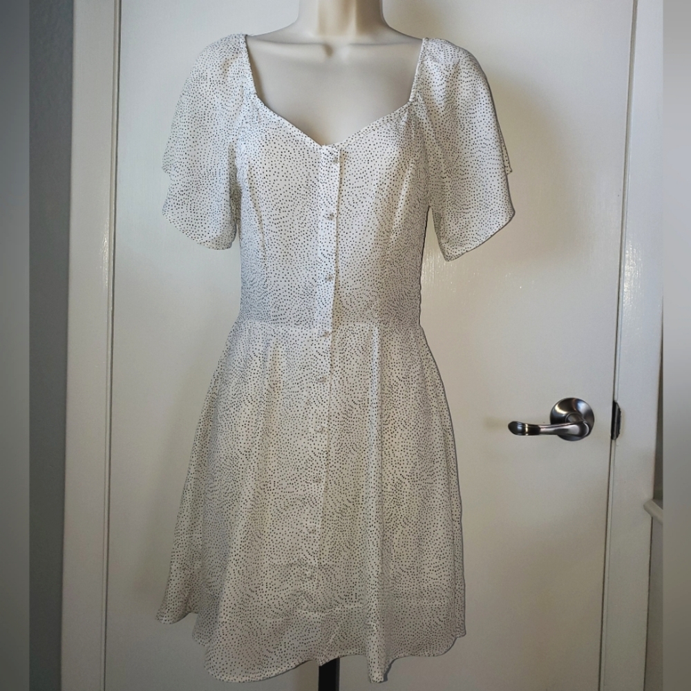 Sienna sky polkadot mini dress